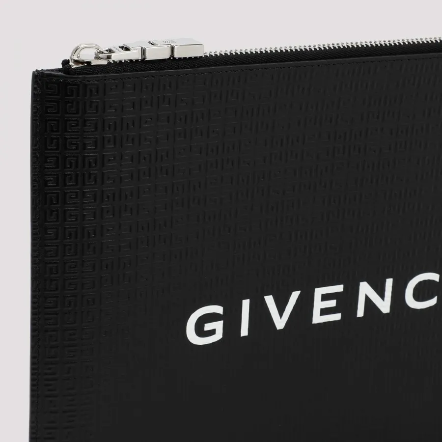 Givenchy Large Zipped Leather Pouch Basic BK60D4K1LQ-001 BLACK 
