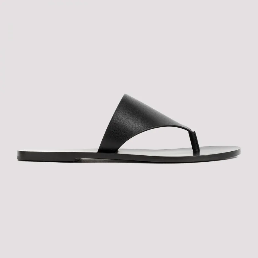 The Row Avery Thong Sandal F1348.SVL74 BLK BLACK IlDuomo