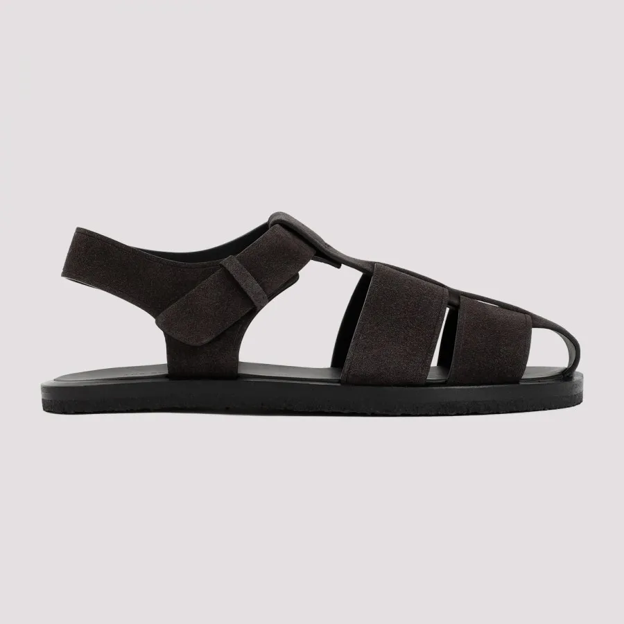 The Row Fisherman Crepe Sandals F2024.L25-SLT SLATE | IlDuomo