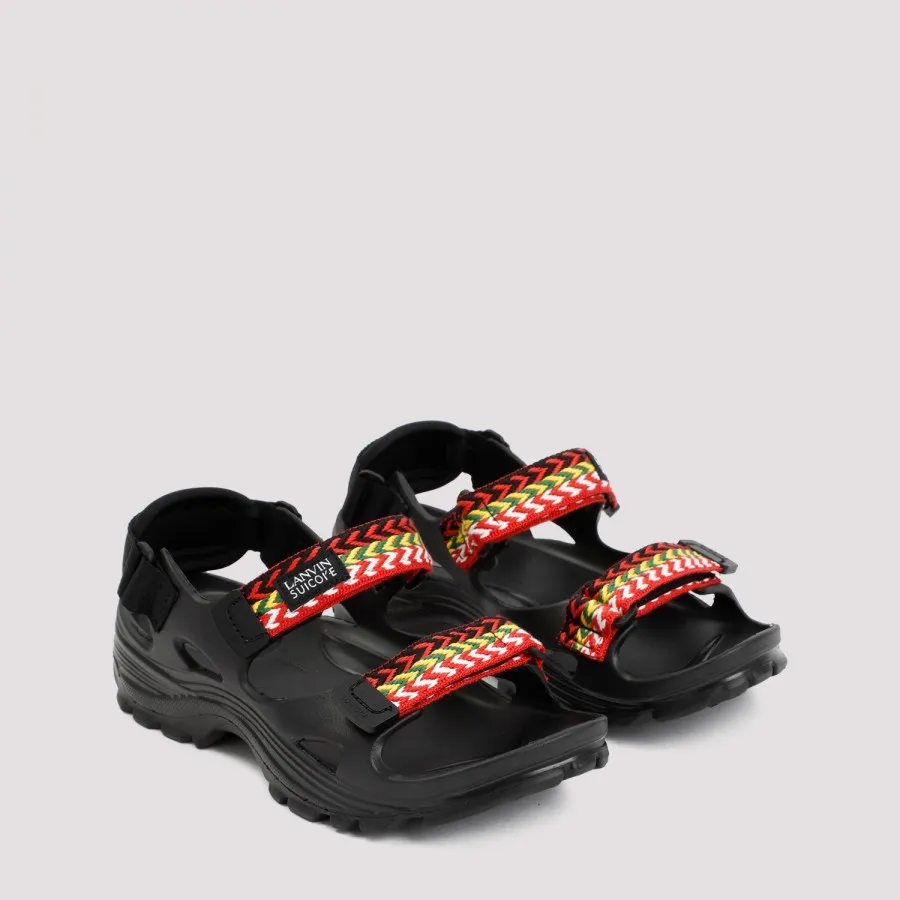 Lanvin x Suicoke Curb Laces Sandals FMSASS0NEVATA23-10 BLACK | IlDuomo