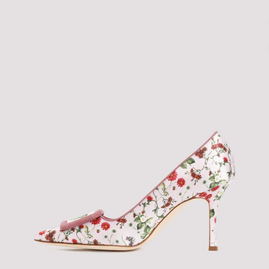 Manolo Blahnik Maysale Pumps 1232318-9053 PRINT | IlDuomo