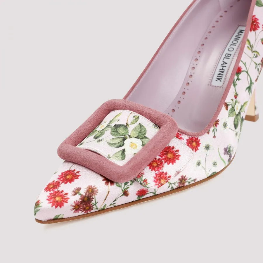 Manolo Blahnik Maysale Pumps 1232318-9053 PRINT | IlDuomo