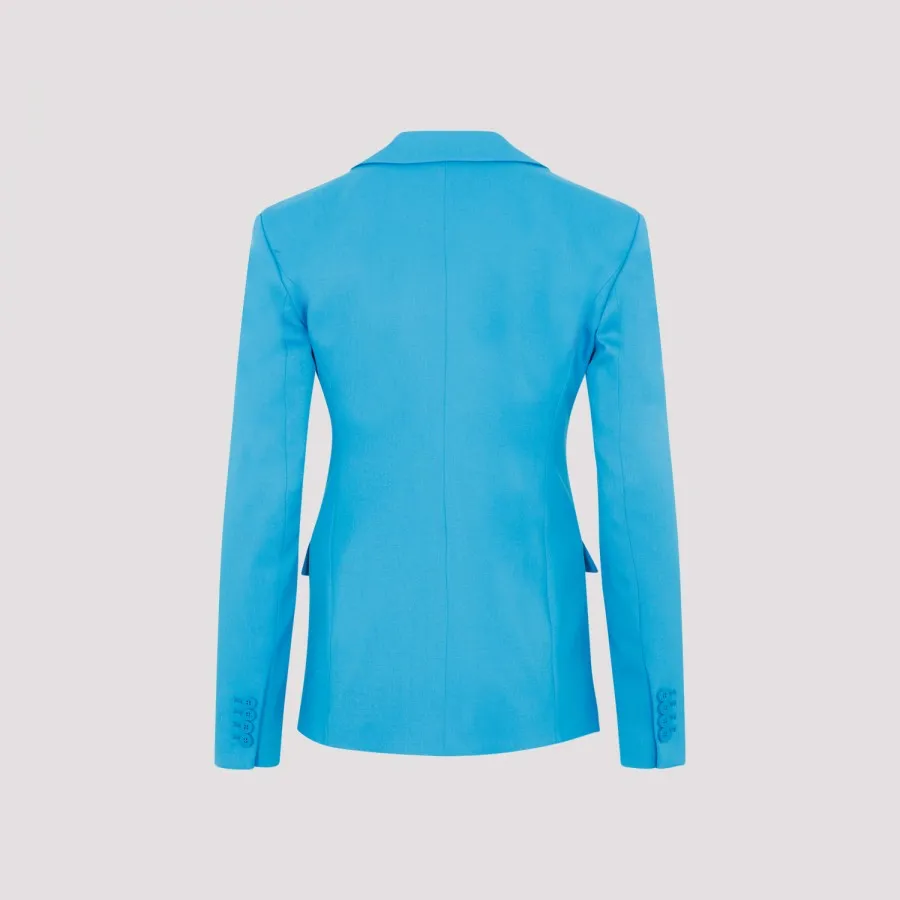 The Attico Glen pinstripe single-breasted blazer - Blue