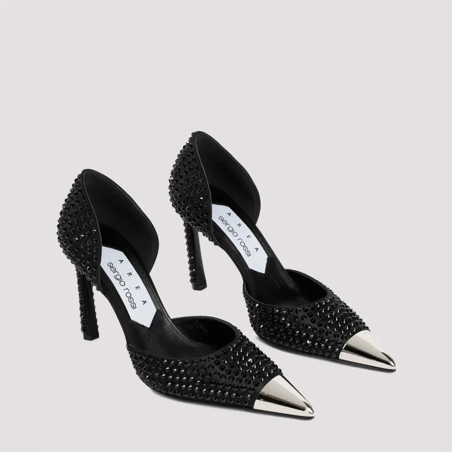 Area X Sergio Rossi Dagger Pumps B06070MAFT72110-1000 NERO JET 