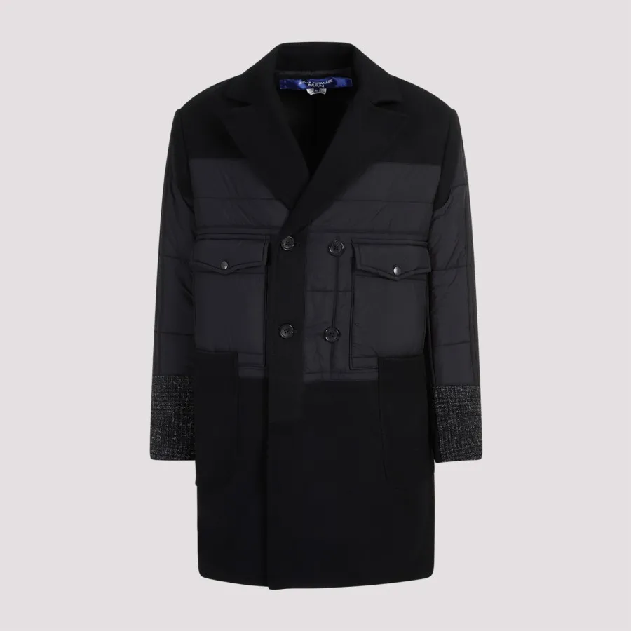 Junya Watanabe Wool Coat WLC005W23-1 BLACK BLACK | IlDuomo