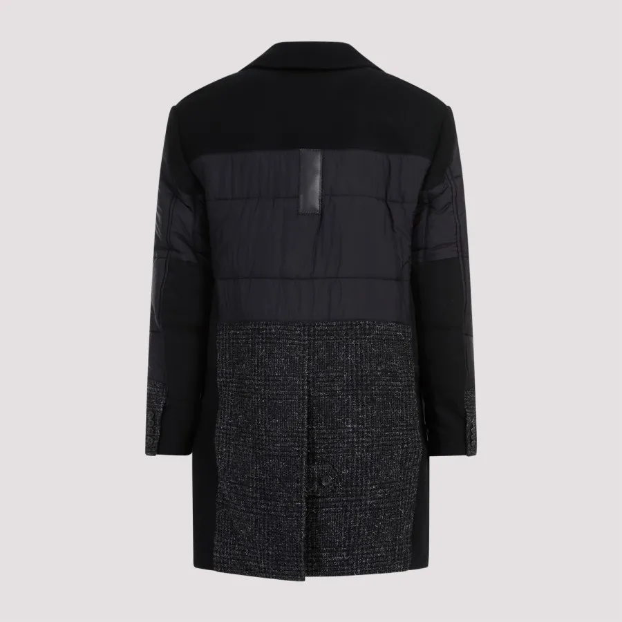 Junya Watanabe Wool Coat WLC005W23-1 BLACK BLACK | IlDuomo