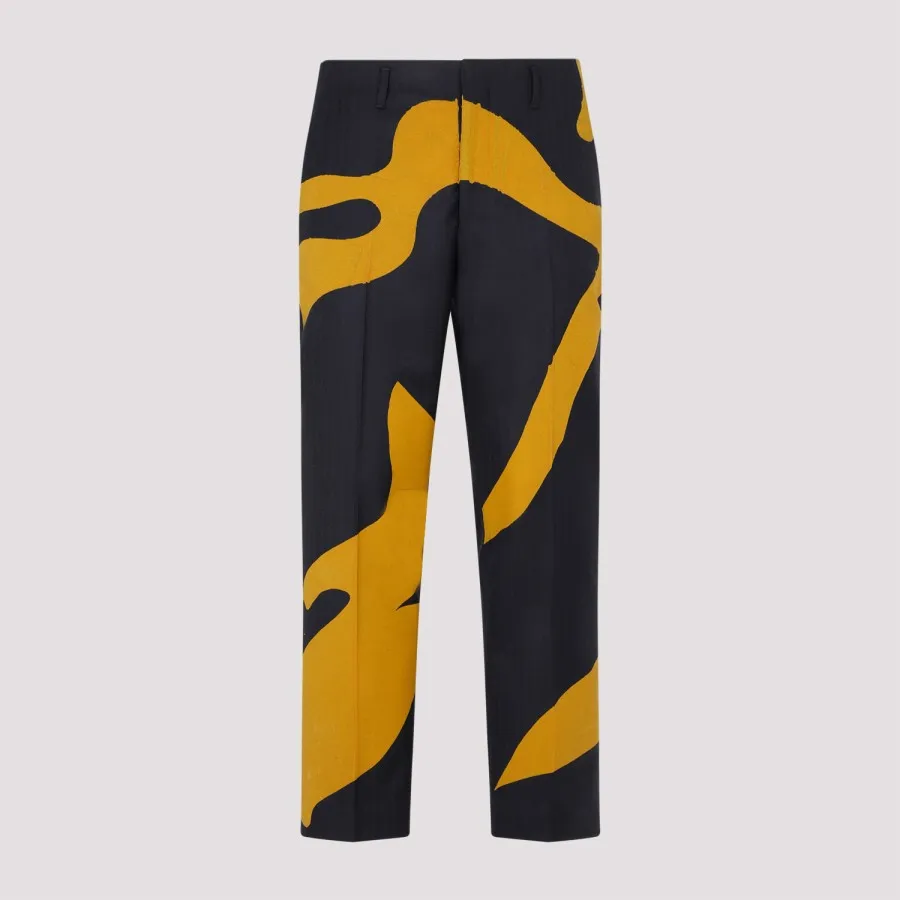 Dries Van Noten Wool Paolo Pants 232020901.7209-509 NAVY | IlDuomo