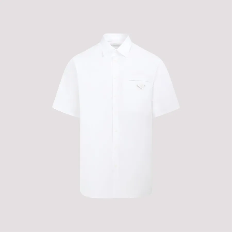 Prada Poplin mini-dress - F0009 WHITE