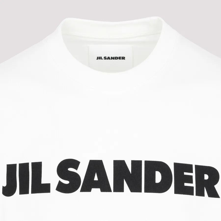 Jil Sander Logo T-Shirt J21GC0001.J45148-102 PORCELAIN | IlDuomo