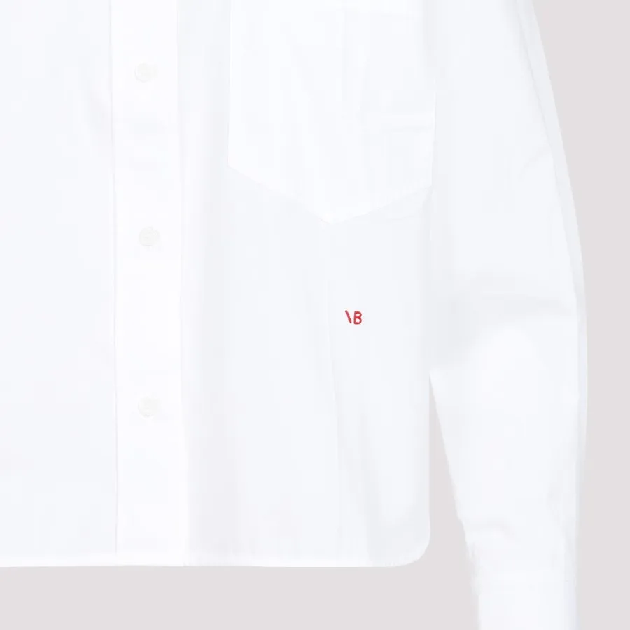 Victoria Beckham Cropped Shirt 1124WSH005238A-WHITE | IlDuomo