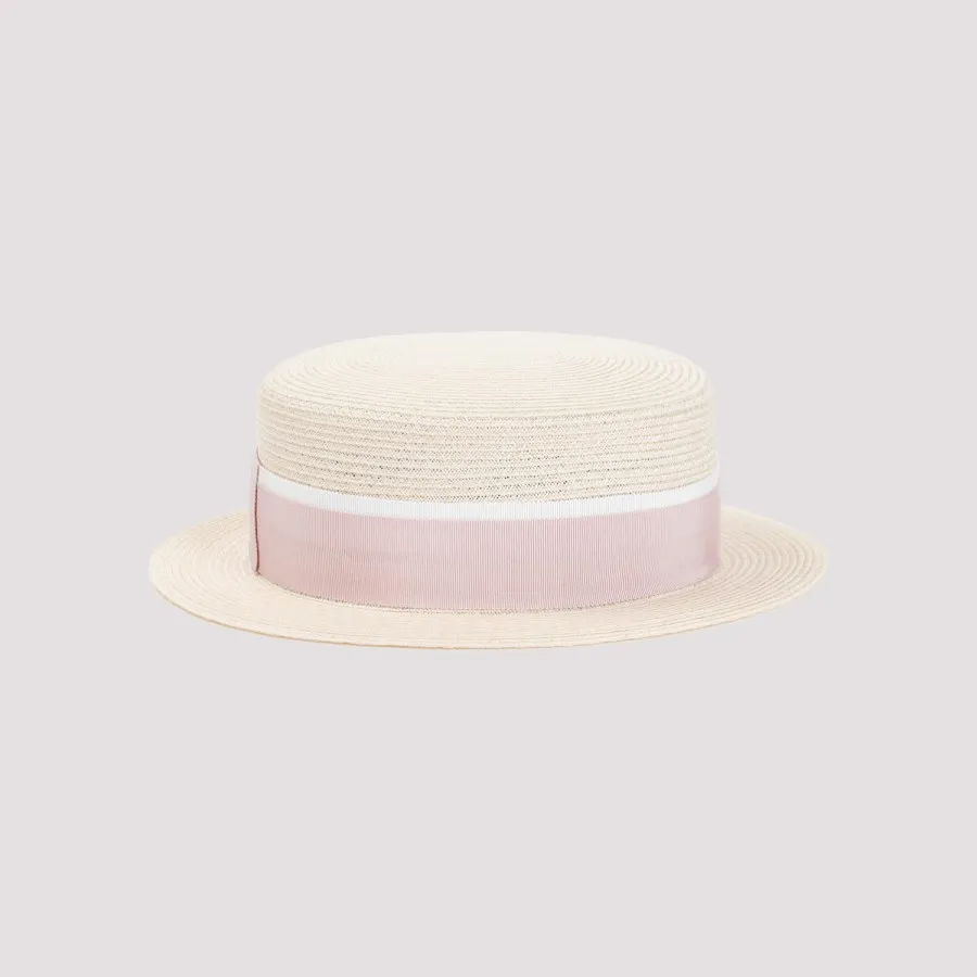 Maison Michel straw hat - Neutrals