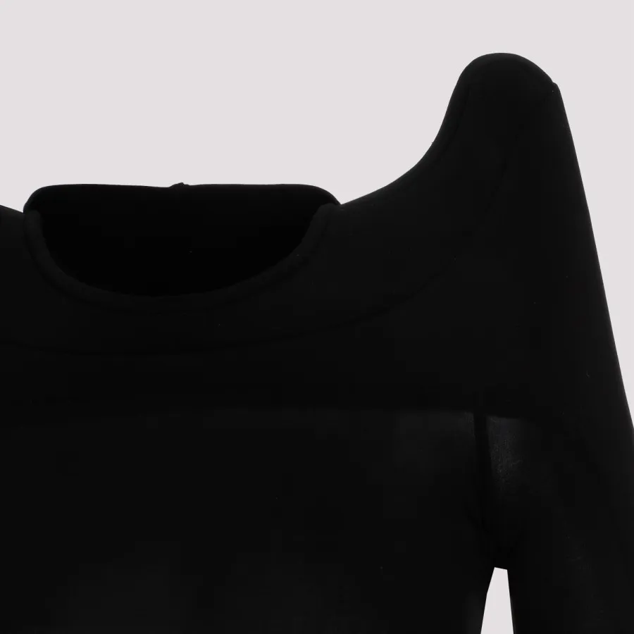 Rick Owens Tec sculpted-shoulder blouse - Black