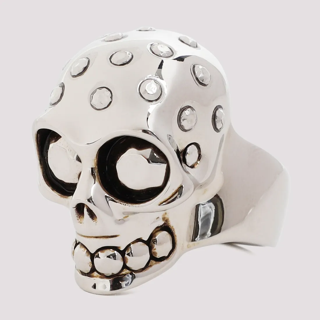 Alexander McQueen Skull Ring 748200.J160Y-0446 GOLD | IlDuomo