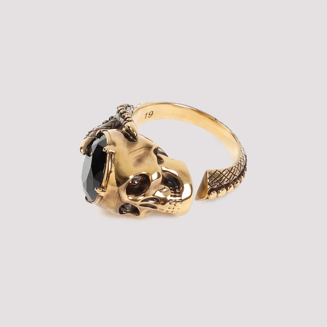 Alexander fashion mcqueen enamel skull ring