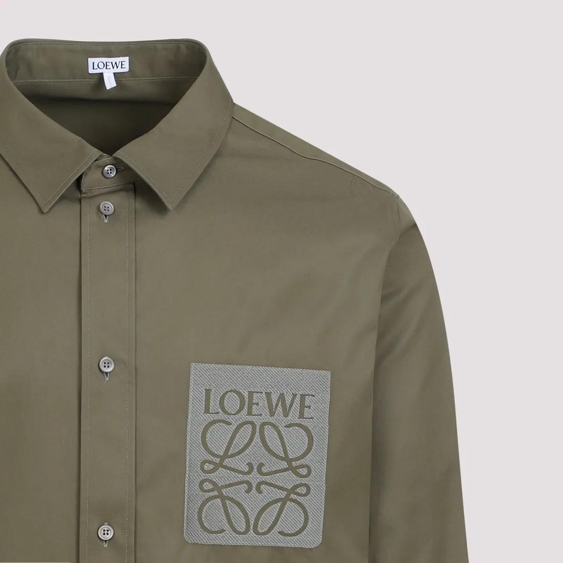 Loewe Cotton Shirt H526Y05X46-4700 HUNTER GREEN | IlDuomo