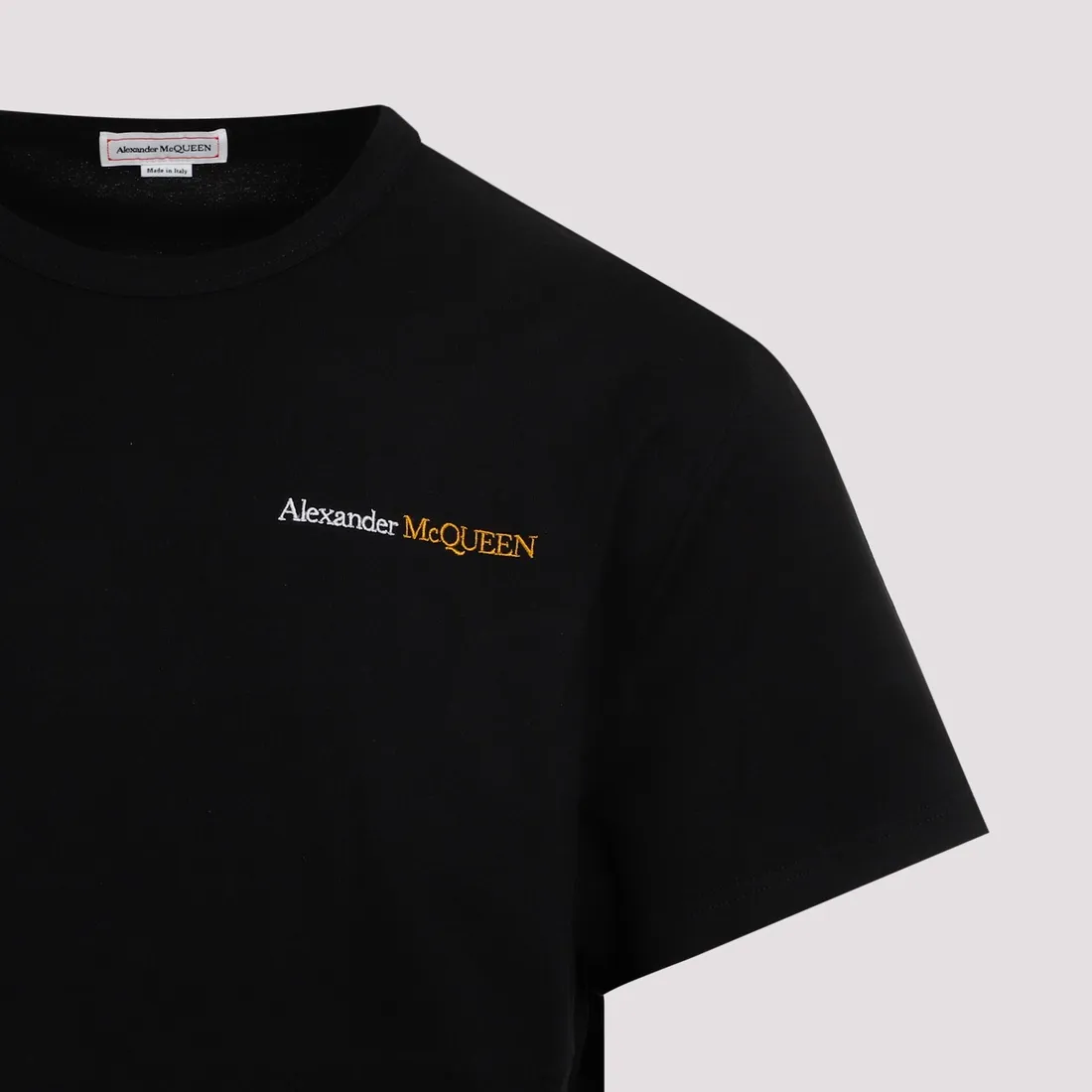 Alexander McQueen Cotton T-shirt 776281.QXAAB-0552 BLACK SILVER 