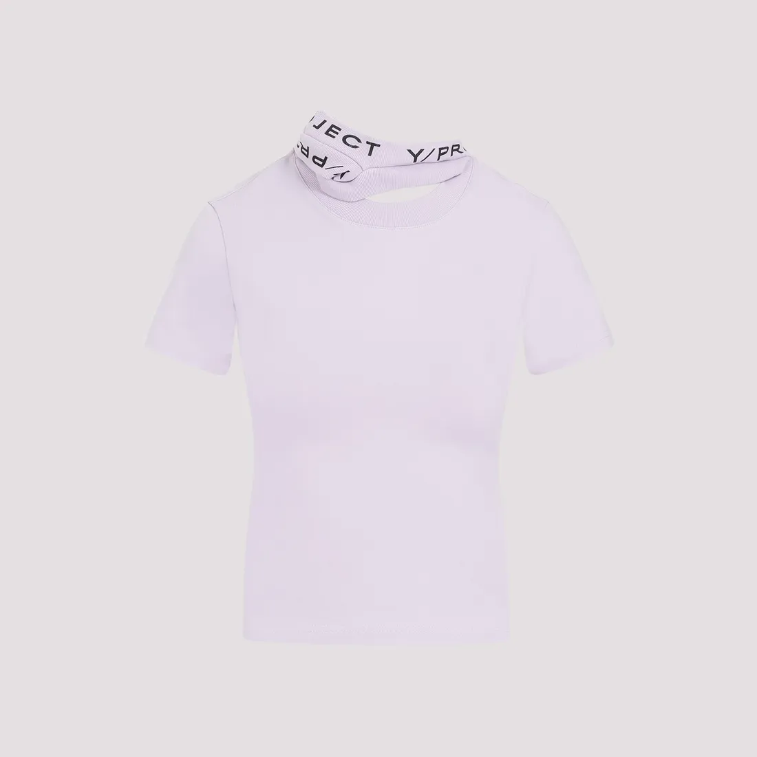 Y/Project Triple Collar Fitted T-shirt 104TO001.J138-LILAC | IlDuomo