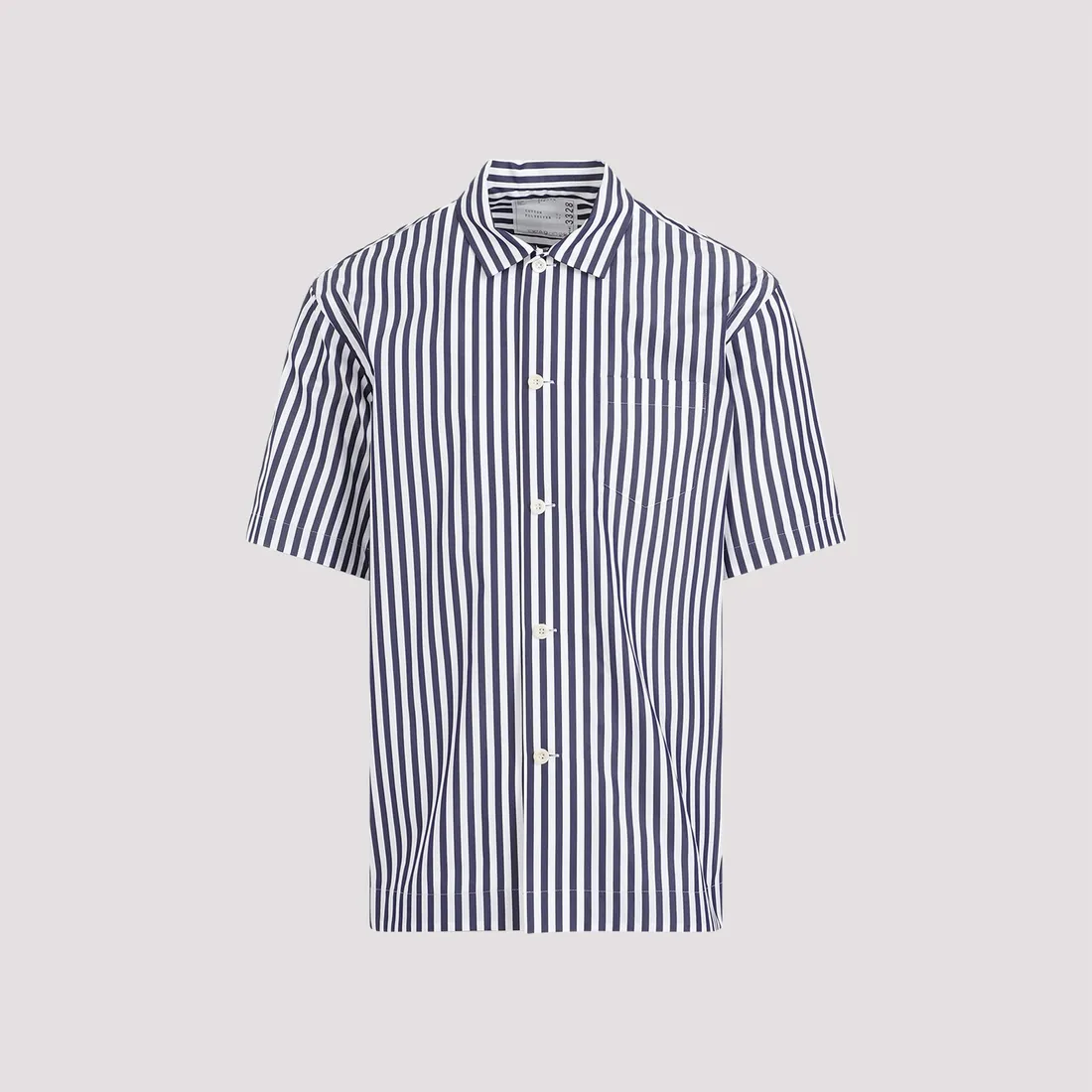 Sacai Shirt 2403328M-222 NAVY STRIPE | IlDuomo