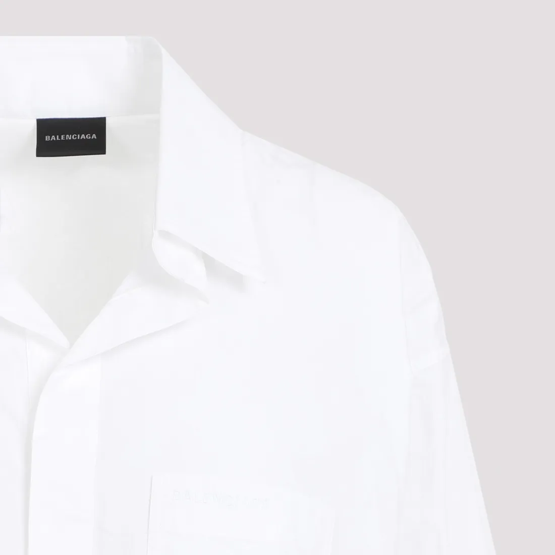 Balenciaga Cotton Shirt 790838.TNM60-9000 WHITE | IlDuomo