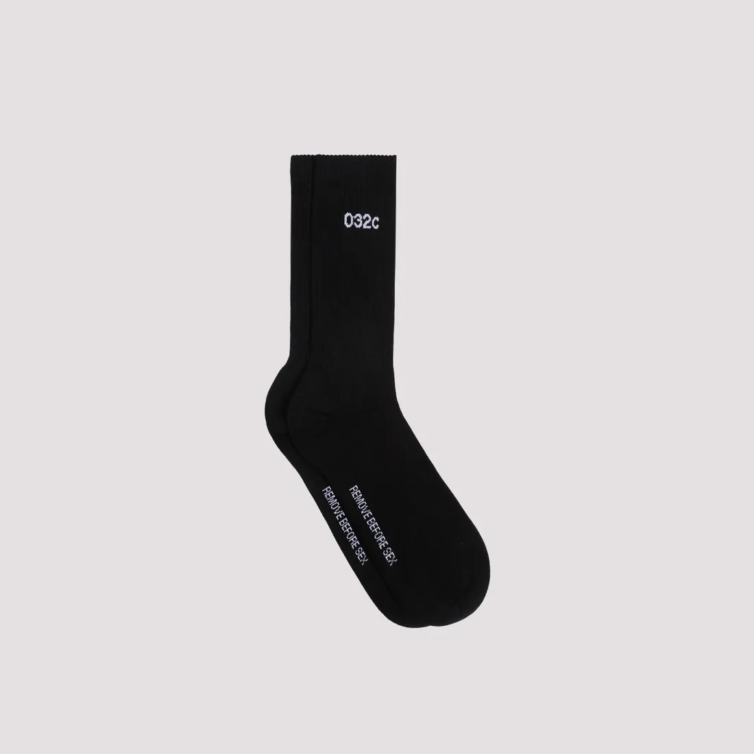 032C Remove Before Sex Socks 003RBSSOCKS-BLACK WHITE | IlDuomo