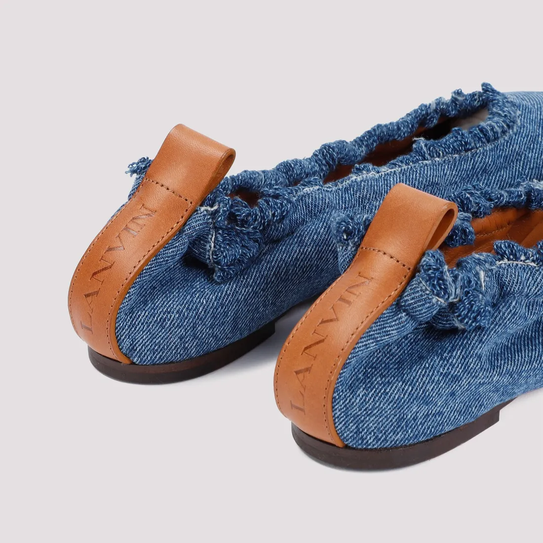 Lanvin Cotton Ballerinas FWBAMB02FRDEE24-254 DENIM BLUE | IlDuomo