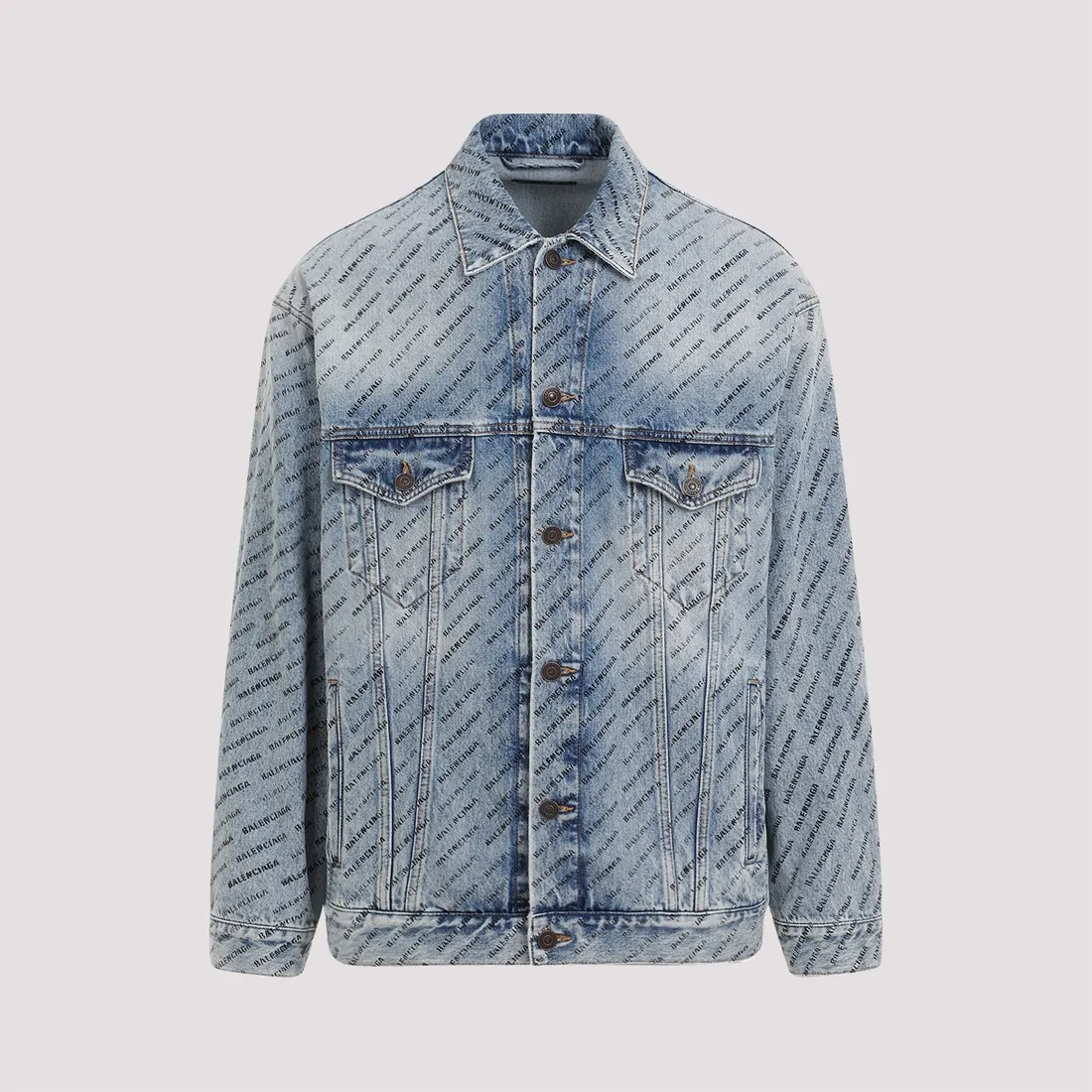 Balenciaga large logo jacket shop