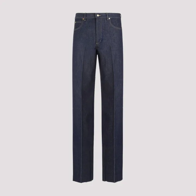1981M monogram wide-leg jeans in blue - Acne Studios